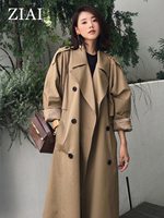 ZIAI 2021 Hotsale wiosna jesień damska trencz Lapel kobieta wiatrówka z długim rękawem Lady Trend casualowa kurtka ZS-7246 1
